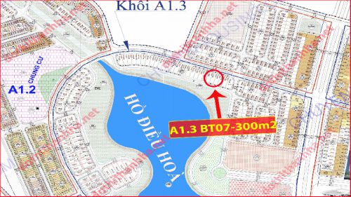 Bán biệt thự thanh hà A1.3 biệt thự 07 đường 30m mặt hồ thanh hà diện tích 300m2 giá rẻ Lh.0906205887